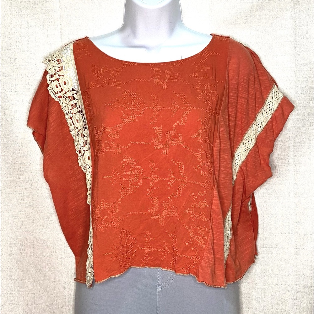 THML Orange Top with Lace